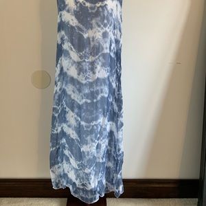BELLAMBRA NWT silk blend maxi blue/white maxi